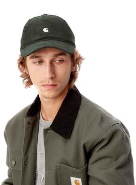 Casquette Carhartt Harlem Velours côtelé pour Homme Noire
