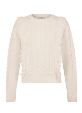 Pull Naf Naf Huit Blanc pour Femme