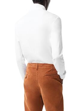 Pull Lacoste Col Roulé pour Homme Blanc