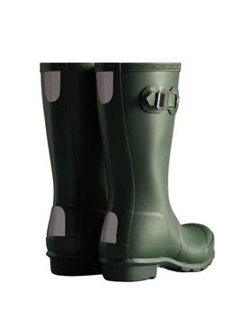 Boots Hunter Original Junior pour Fille et Garçon Vert