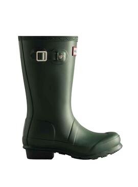 Boots Hunter Original Junior pour Fille et Garçon Vert