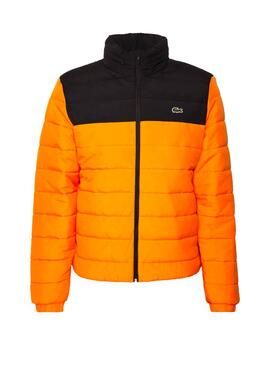Veste Lacoste Bicolore Homme Orange et Noire
