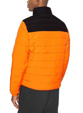 Veste Lacoste Bicolore Homme Orange et Noire