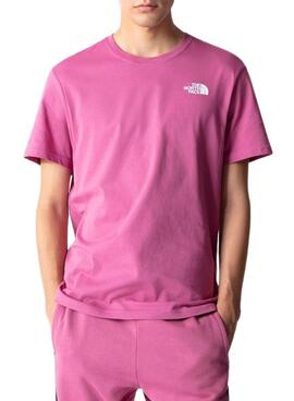 T-Shirt The North Face Red Box Rose pour Homme