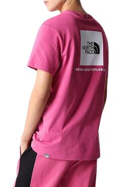 T-Shirt The North Face Red Box Rose pour Homme