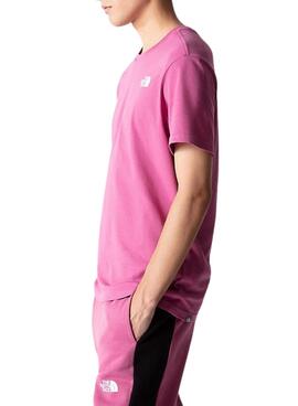 T-Shirt The North Face Red Box Rose pour Homme