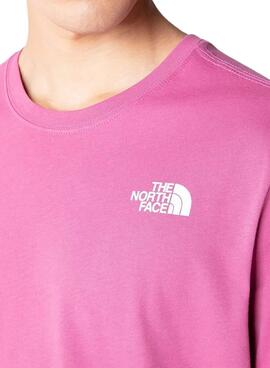 T-Shirt The North Face Red Box Rose pour Homme