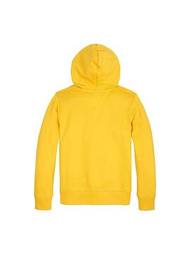 Sweat Tommy Hilfiger Logo Jaune pour Enfant