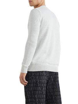 Pull Tommy Jeans Basic Essential Gris