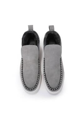 Bottine Walk In Pitas Etna Serraje pour Femme Gris