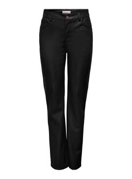 Pantalon Only Orit Faux Similicuir pour Femme Noire