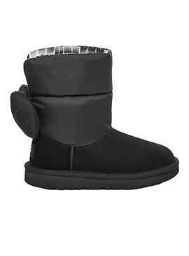 Bootss Ugg Bailey Bow Maxi Noeud pour Fille Noires
