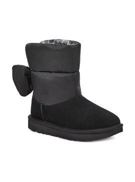 Bootss Ugg Bailey Bow Maxi Noeud pour Fille Noires