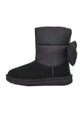 Bootss Ugg Bailey Bow Maxi Noeud pour Fille Noires