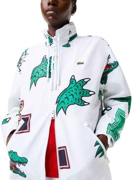 Veste Lacoste Cocodrile Party Homme Blanc