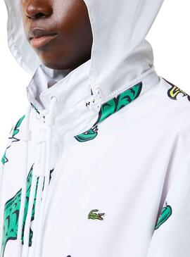 Veste Lacoste Cocodrile Party Homme Blanc