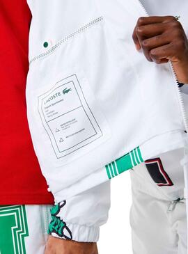 Veste Lacoste Cocodrile Party Homme Blanc