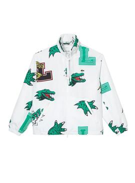 Veste Lacoste Cocodrile Party Homme Blanc