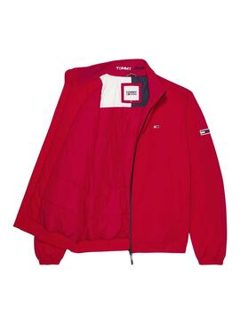 Veste Tommy Jeans Essential Padded Homme Rouge