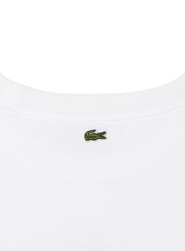 T-Shirt Lacoste Cocodrile Party pour Femme Blanc