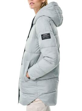 Veste Ecoalf Noir Reversible pour Femme Gris