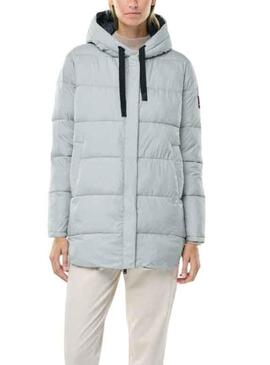 Veste Ecoalf Noir Reversible pour Femme Gris