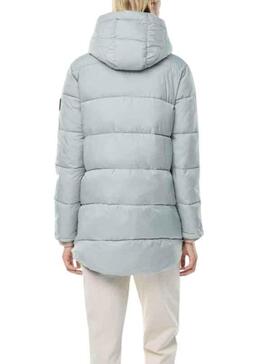 Veste Ecoalf Noir Reversible pour Femme Gris