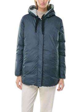 Veste Ecoalf Noir Reversible pour Femme Gris