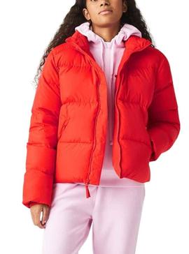 Veste Lacoste Doudoune pour Femme Rouge