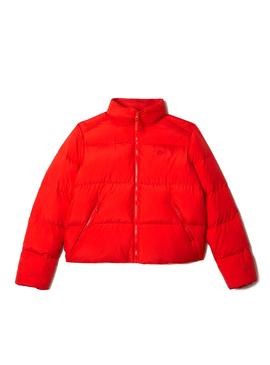 Veste Lacoste Doudoune pour Femme Rouge