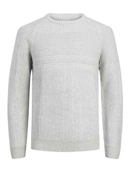 Pull Jack & Jones Power pour Homme Gris