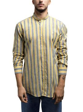 Chemise Klout Alborada Rayures pour Homme Jaune