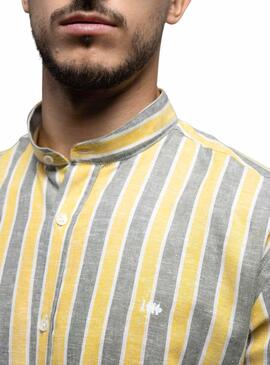 Chemise Klout Alborada Rayures pour Homme Jaune