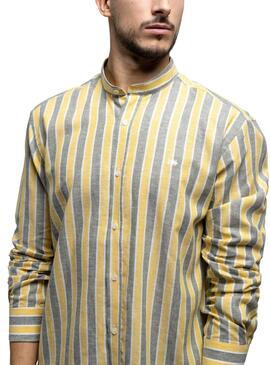 Chemise Klout Alborada Rayures pour Homme Jaune