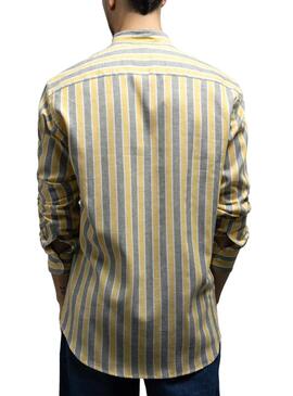 Chemise Klout Alborada Rayures pour Homme Jaune