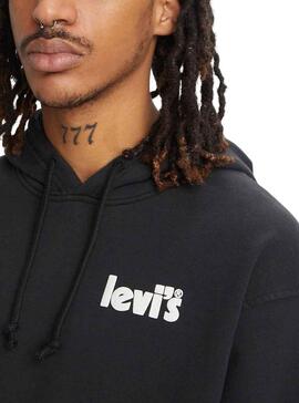 Sweat Levis Relaxed Graphic pour Homme Noire