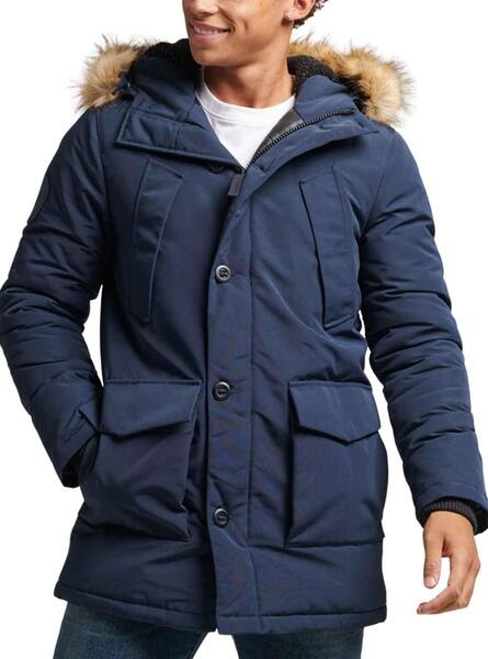 Veste superdry homme bleu marine best sale