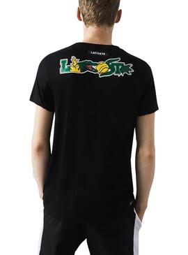 T-Shirt Lacoste Holiday Noire pour Homme