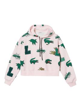 Sweat Lacoste Holiday Rose pour Femme