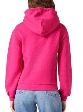 Sweat Naf Naf Logo Couleur pour Femme Fushia