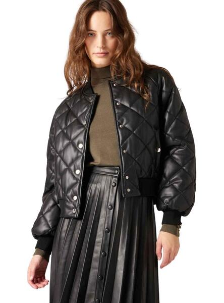 Vestes Femme Bombers Femme Naf Naf NAF NAF Blouson Bomber Black
