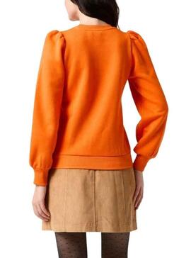 Pull Naf Naf Printed pour Femme Orange
