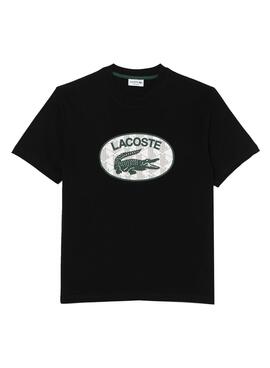 T-Shirt Lacoste Regular Fit pour Homme Noire