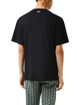 T-Shirt Lacoste Regular Fit pour Homme Noire