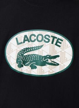 T-Shirt Lacoste Regular Fit pour Homme Noire