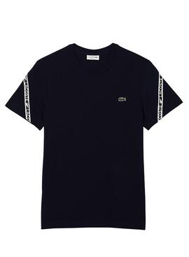 T-Shirt Lacoste Stripes Marina pour Homme