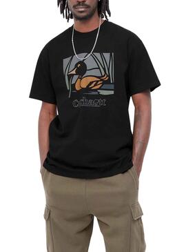 T-Shirt Carhartt  Mare Duck Pond pour Homme Noire