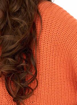 Pull Only Bella Life Relaxed pour Femme Orange