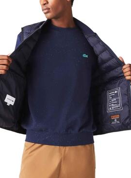 Gilet Lacoste Waterproof pour Homme Bleu Marine