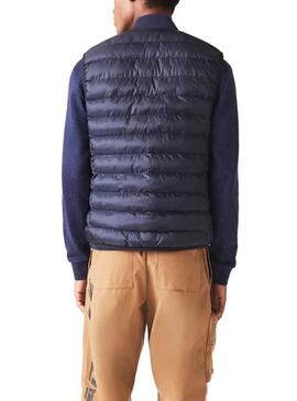 Gilet Lacoste Waterproof pour Homme Bleu Marine